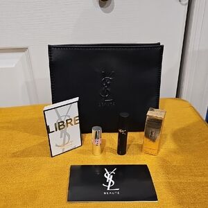Yves Saint Laurent Beaute Pouch & Make Up Bundle